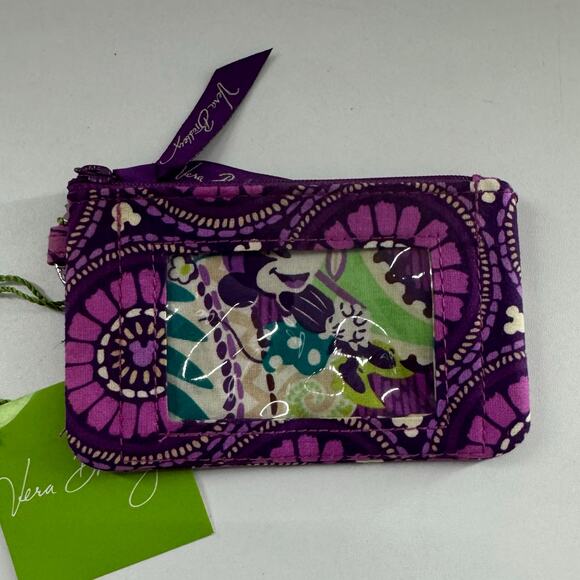 Vera Bradley Plums Up Disney Mickey ID Case Wallet - Picture 2 of 7